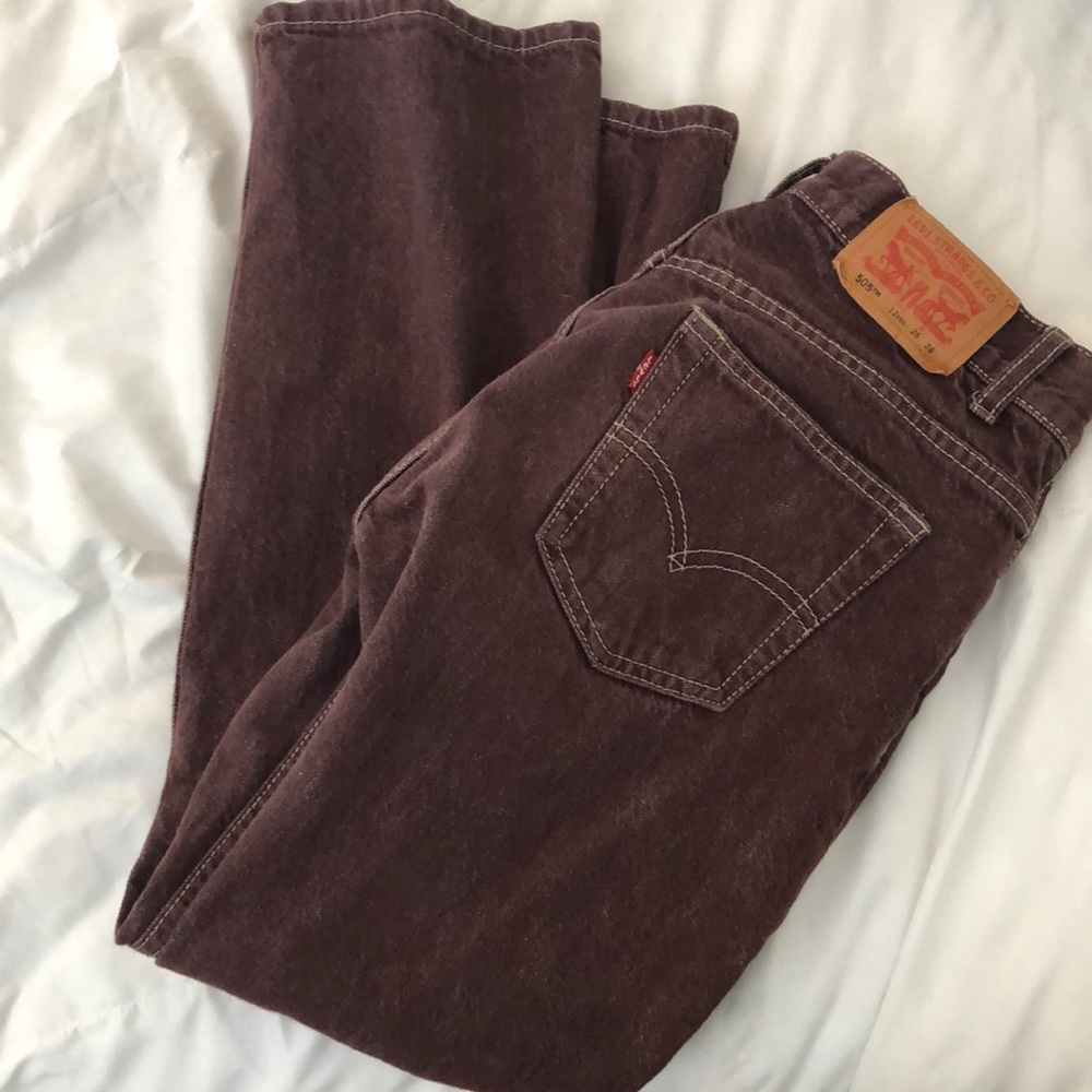 Brown-ish purple Levi’s